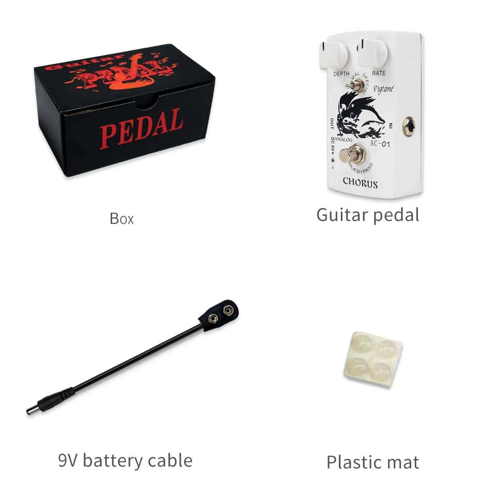 Pedal de Efecto de Guitarra pigtone PP-25 Super Chorus con - Imagen 7