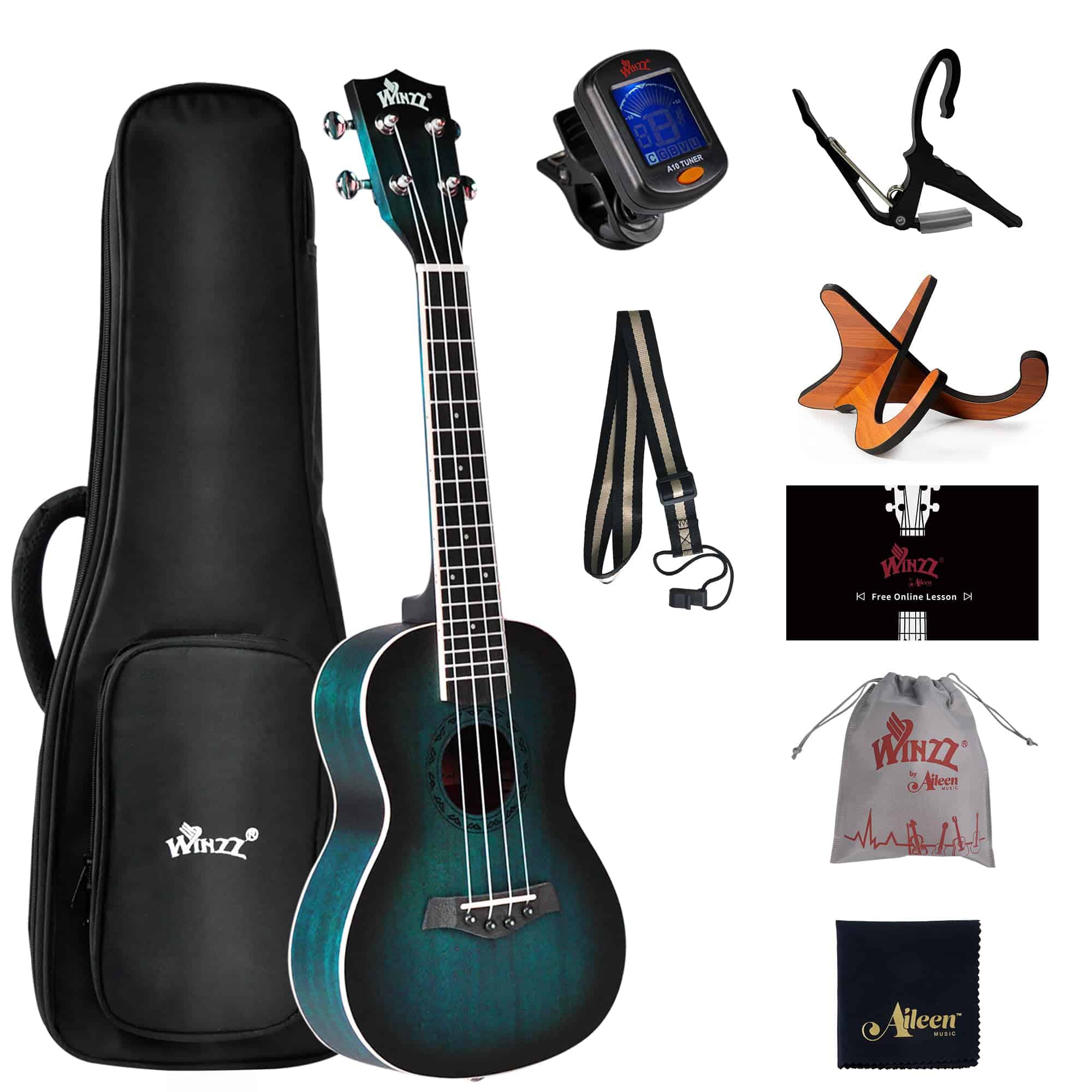 Ukelele CONCERTO WINZZ HAND RUBBED Series - Ukelele de