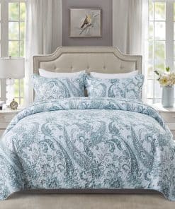 Juego de Edredón HoneiLife Tamaño Queen - 3 -Cian