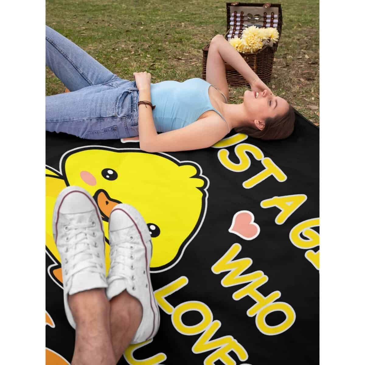 Manta Suave y Ligera Darani Just A Girl Who Loves Ducks - Imagen 8