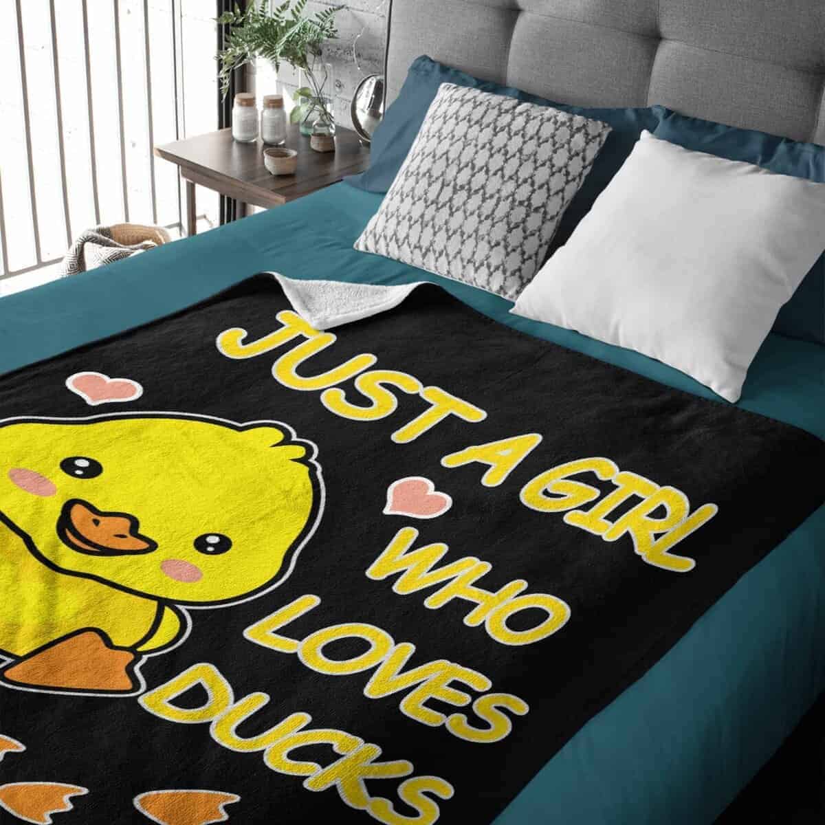 Manta Suave y Ligera Darani Just A Girl Who Loves Ducks - Imagen 4