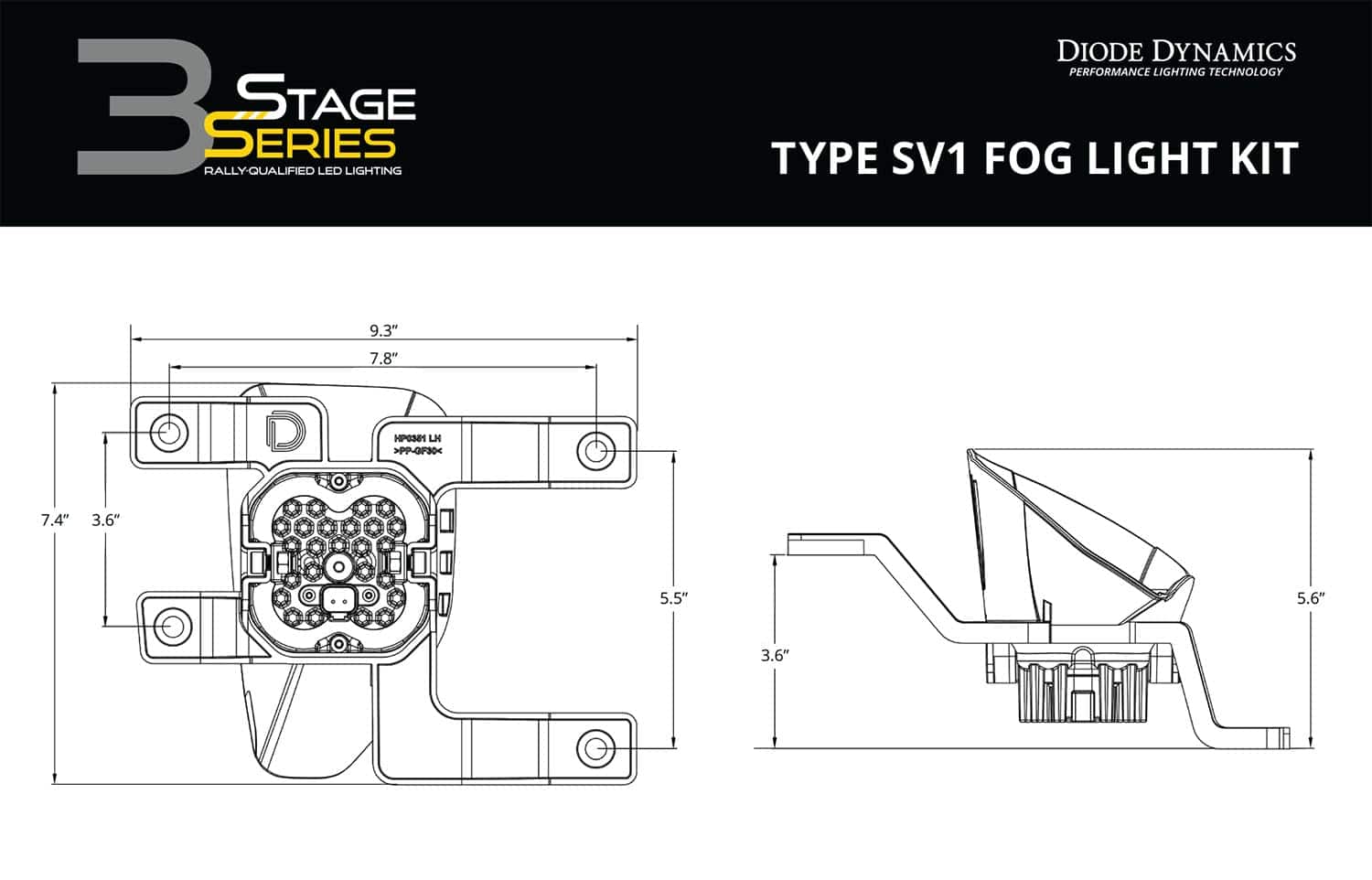 Kit de Luces de Niebla Diode Dynamics Stage Series 3in - Imagen 10