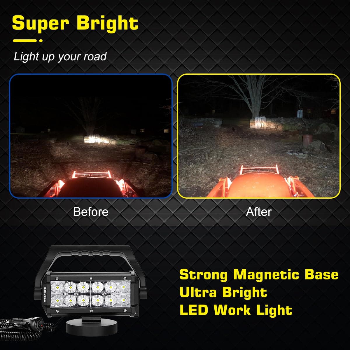 Luz de Trabajo LED Magnética WFPOWER, Luz de Trabajo LED - Imagen 9