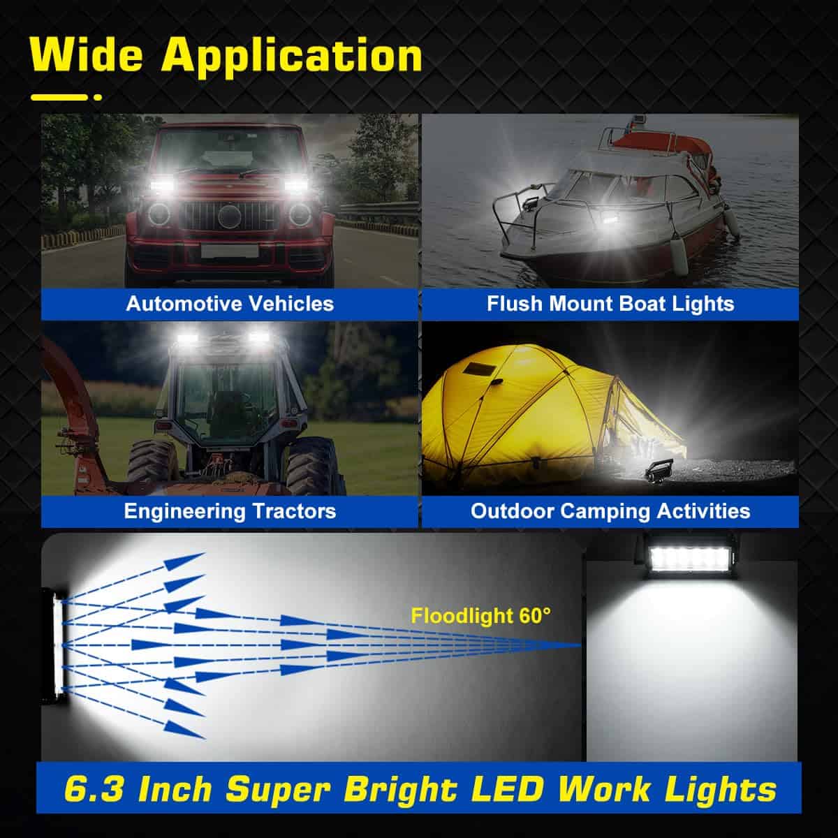 Luz de Trabajo LED Magnética WFPOWER, Luz de Trabajo LED - Imagen 8