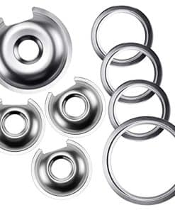 Juego de 4 bandejas cromadas para estufa eléctrica - 3