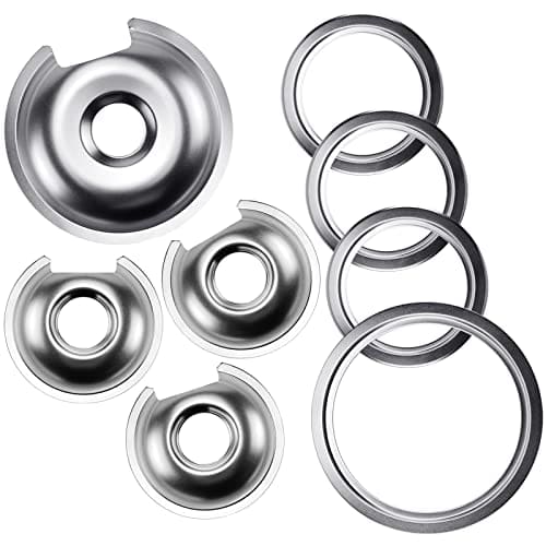 Juego de 4 bandejas cromadas para estufa eléctrica - 3