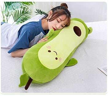 Muñeco de peluche grande de aguacate simulado verde de 27 - Imagen 3