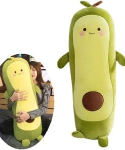 Muñeco de peluche grande de aguacate simulado verde de 27