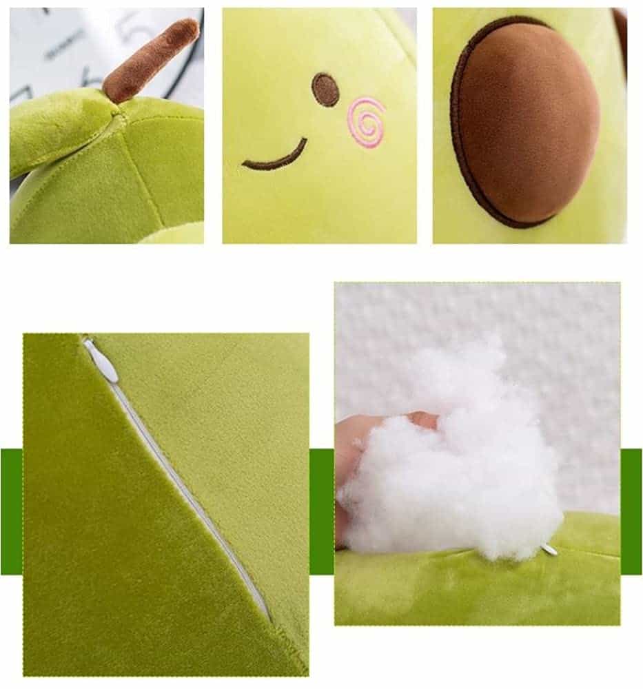 Muñeco de peluche grande de aguacate simulado verde de 27 - Imagen 6