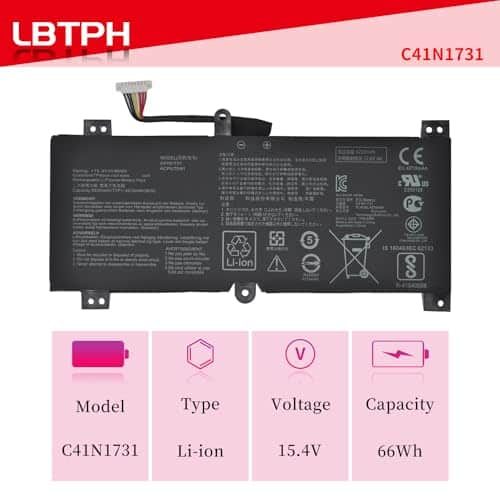 Batería LBTECH C41N1731 para ASUS ROG Strix Hero II GL504GM - Imagen 3