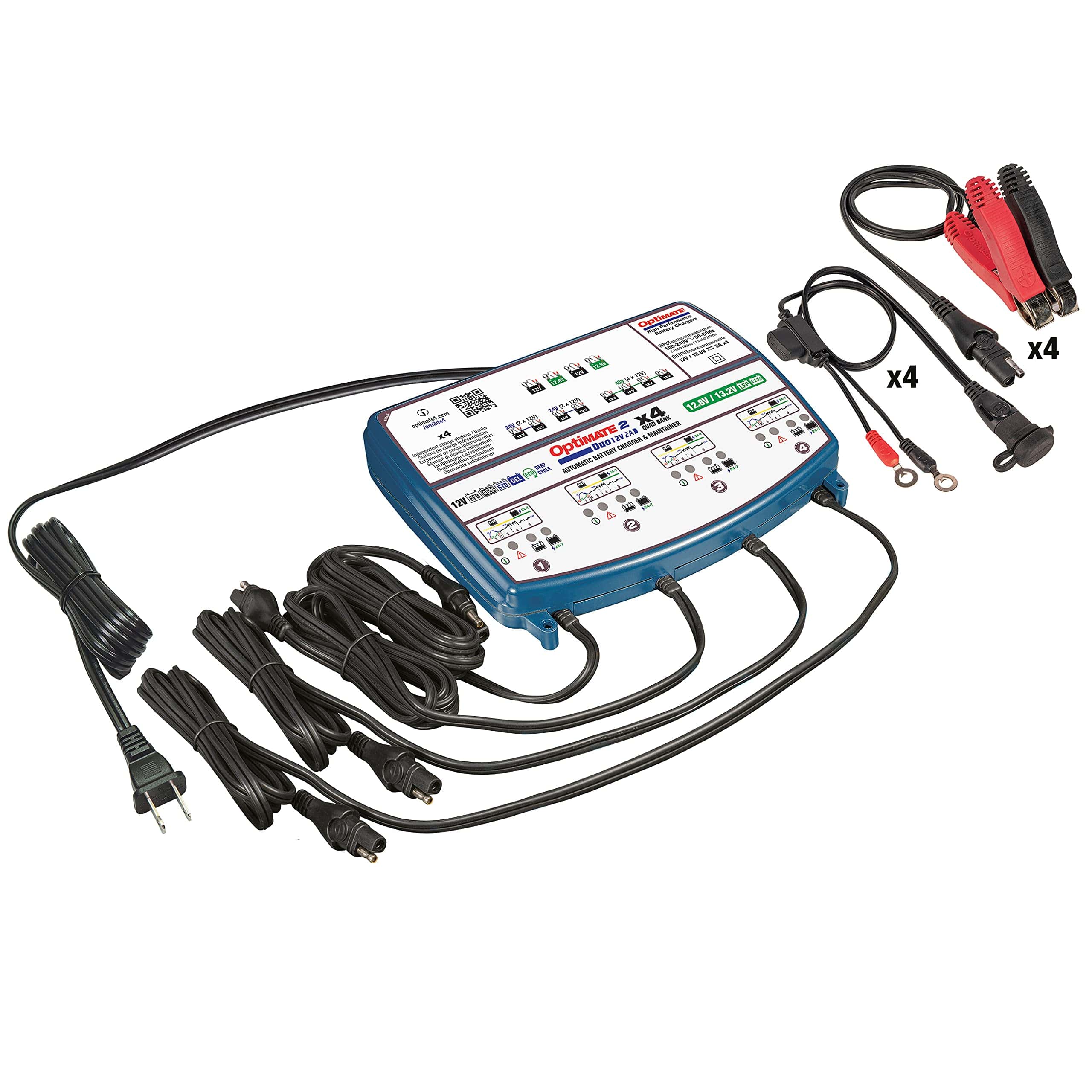 Cargador y mantenedor de batería sellada Tecmate Optimate 2 - Imagen 3