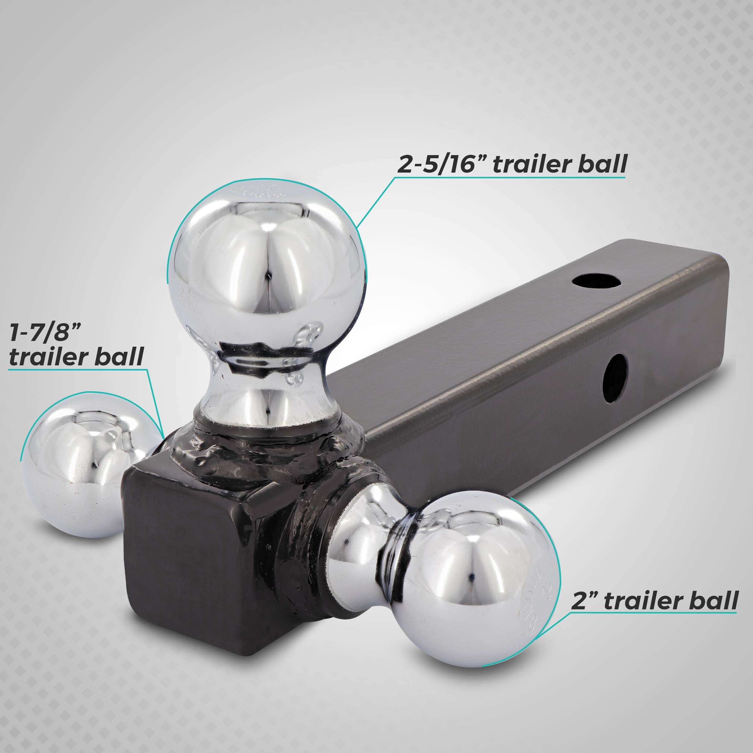 Enganche de tres bolas Goreks Tri Ball Hitch Mount Receiver - Imagen 6