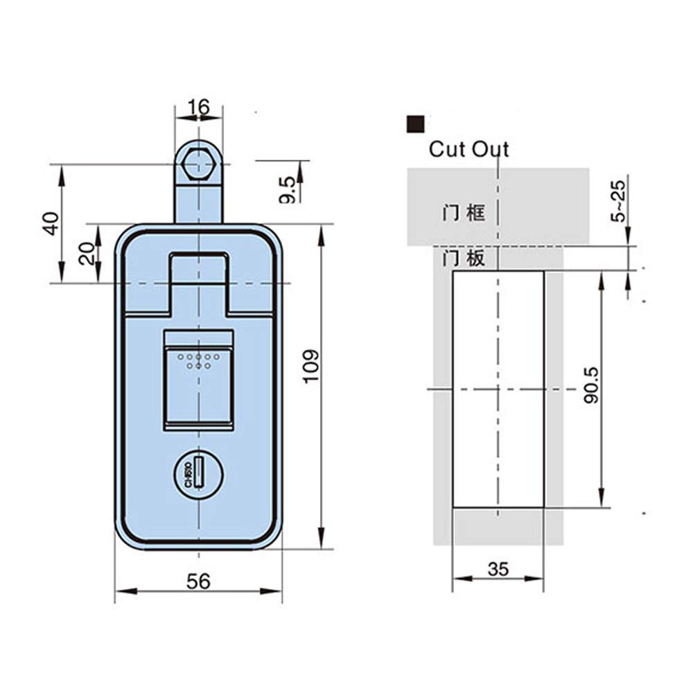 Cerradura de Compresión Ajustable de Aleación de Zinc - Imagen 8