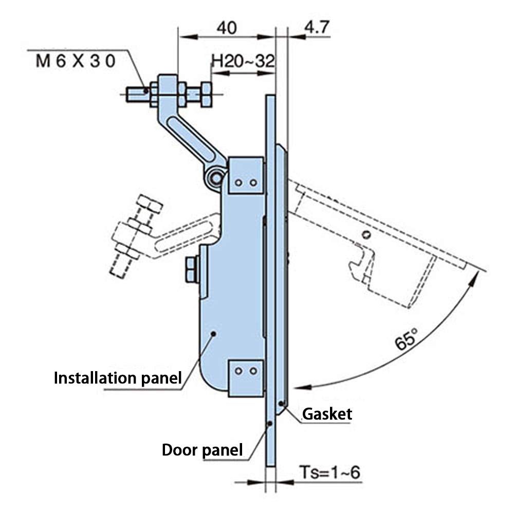 Cerradura de Compresión Ajustable de Aleación de Zinc - Imagen 7