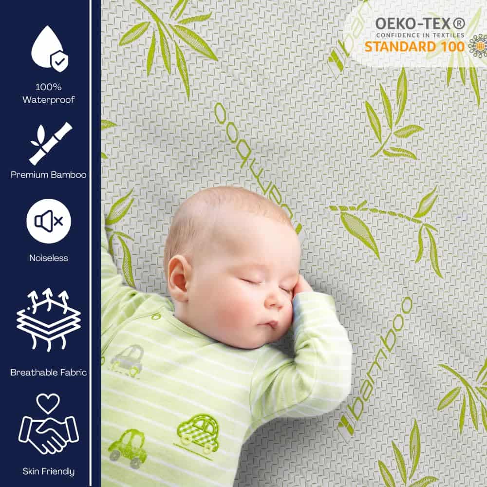 Protector de colchón de bambú con cremallera - Funda de - Imagen 4