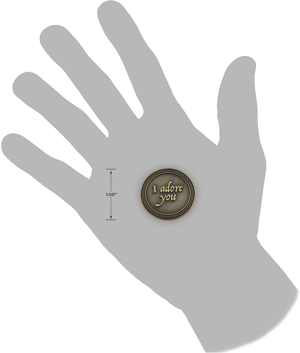 Conjunto a granel de 10 Monedas de Expresión de Amor - Imagen 8