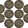 Conjunto a granel de 10 Monedas de Expresión de Amor