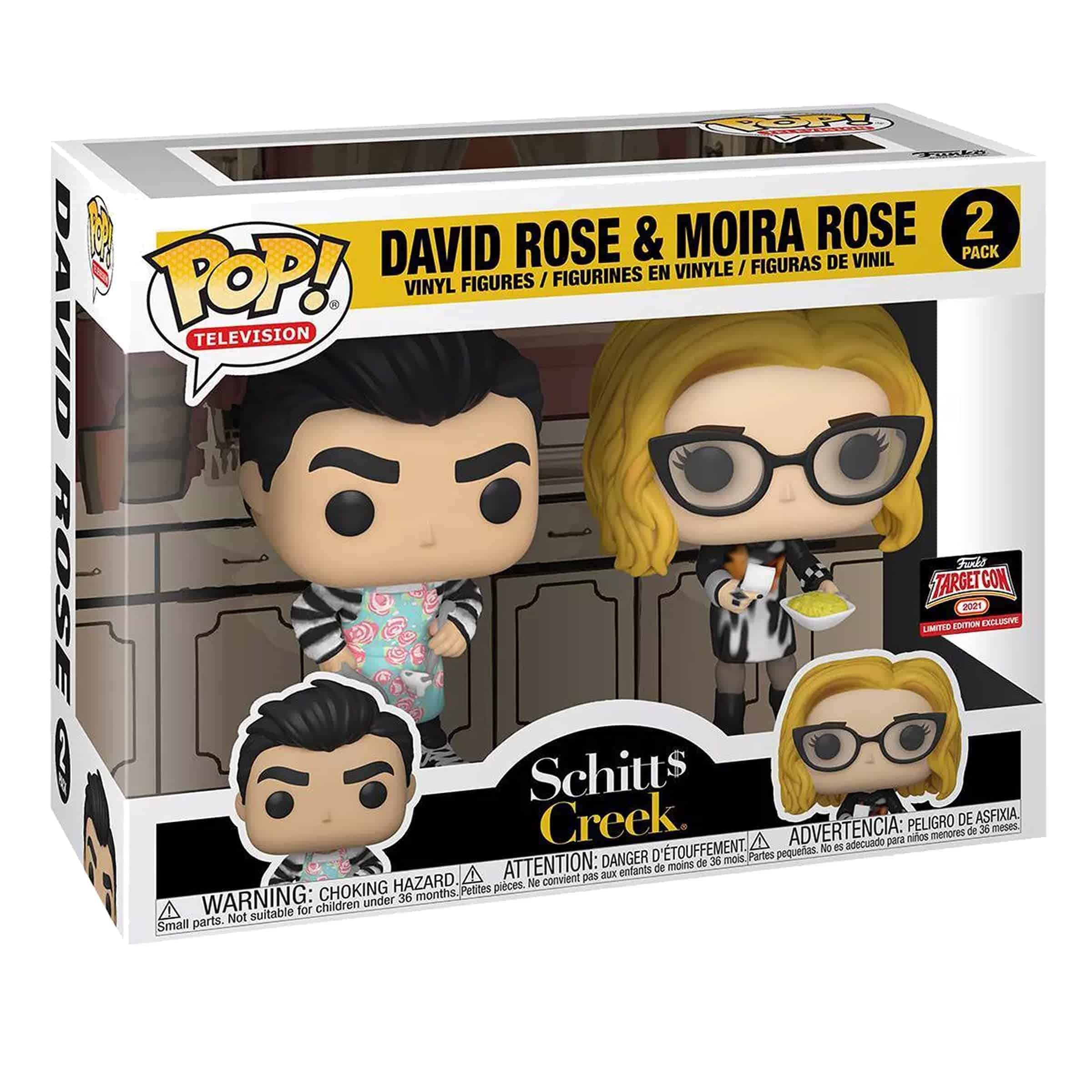 Funko Pop! Schitts Creek David and Moira Rose Exclusivo