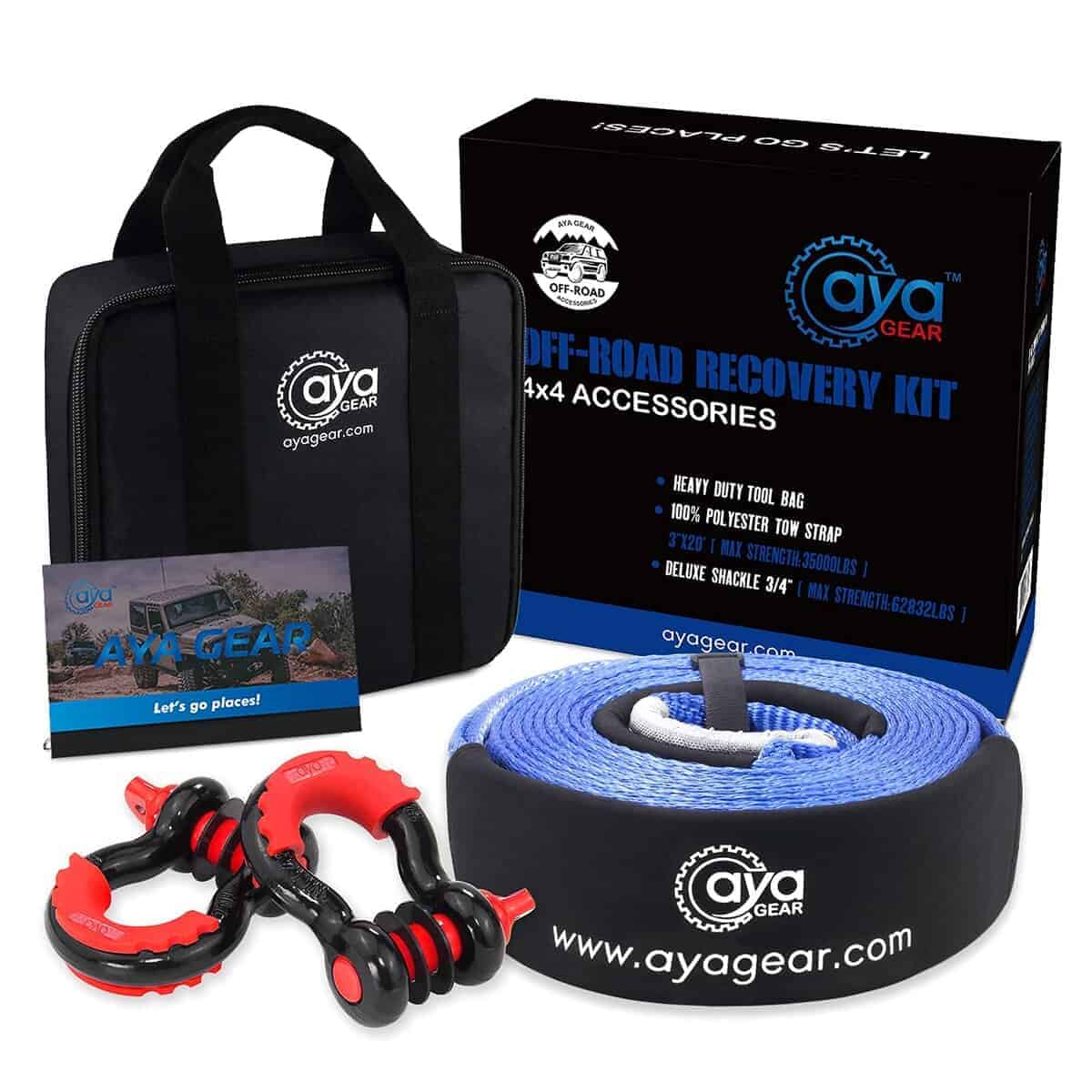 Kit de Recuperación Off Road AYA Gear Silver | Cuerda de