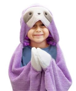 Manta con capucha de perezoso Adora para niños de 3 pies de