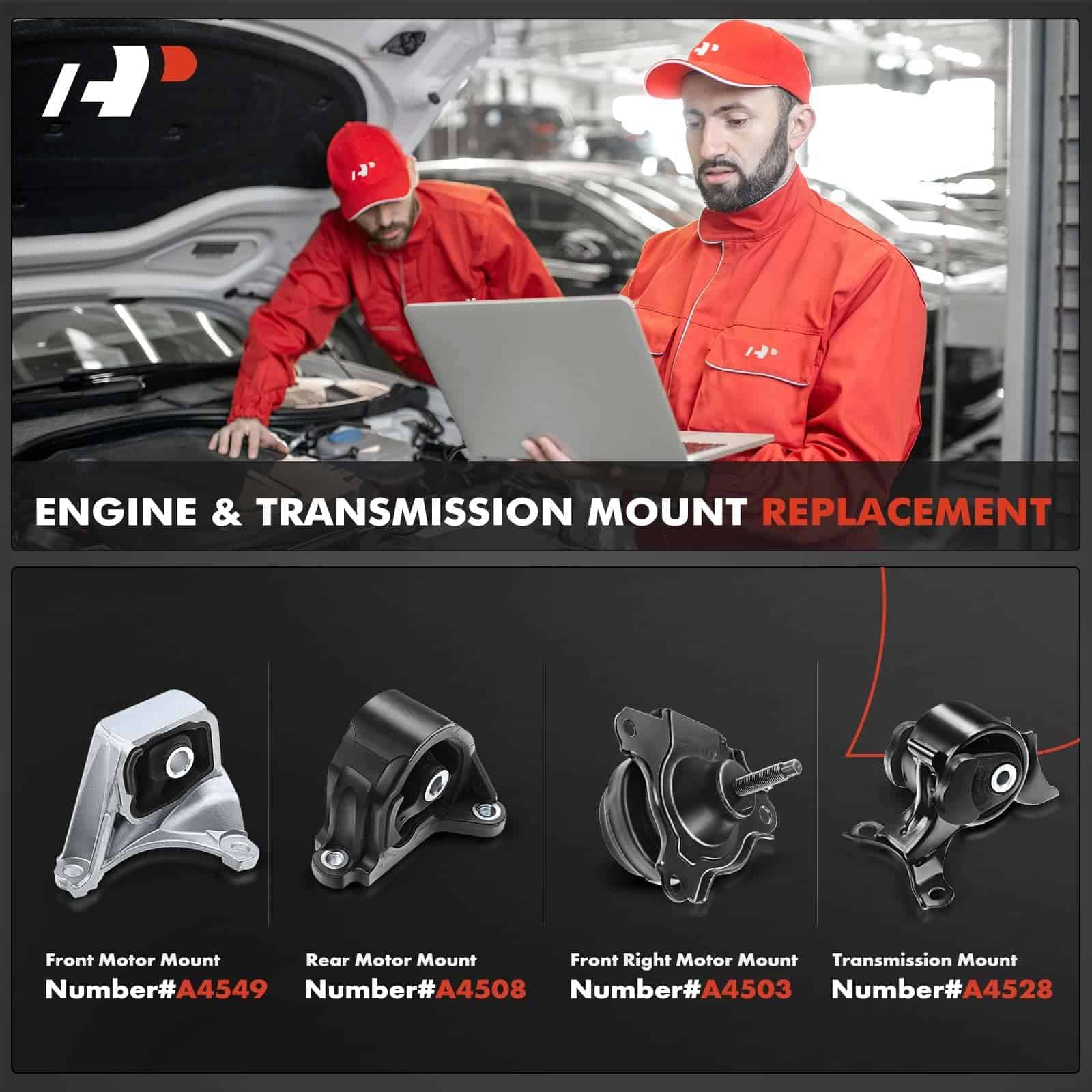 Conjunto de 4PCS de Soportes de Motor del Motor y Soportes - Imagen 3