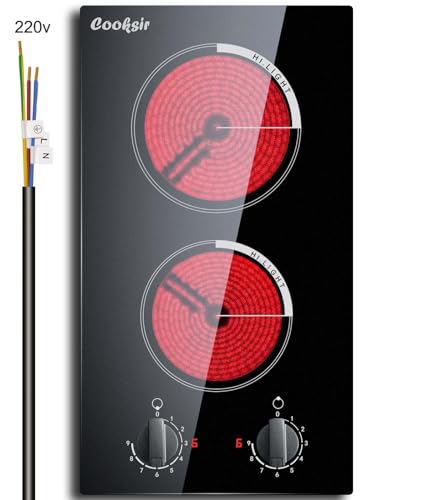 Placa de Cocina Eléctrica de 2 Quemadores Cooksir 12