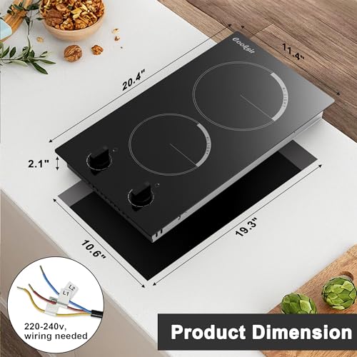 Placa de Cocina Eléctrica de 2 Quemadores Cooksir 12 - Imagen 8