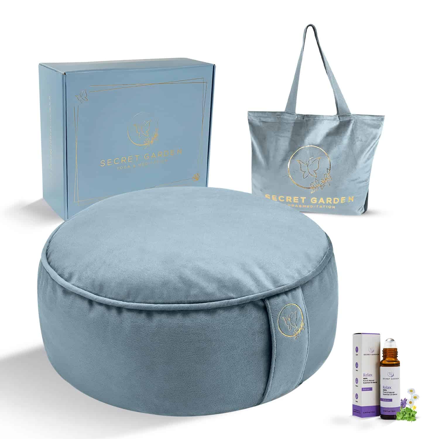 Cojín de Meditación de Terciopelo Secret Garden - Cojín