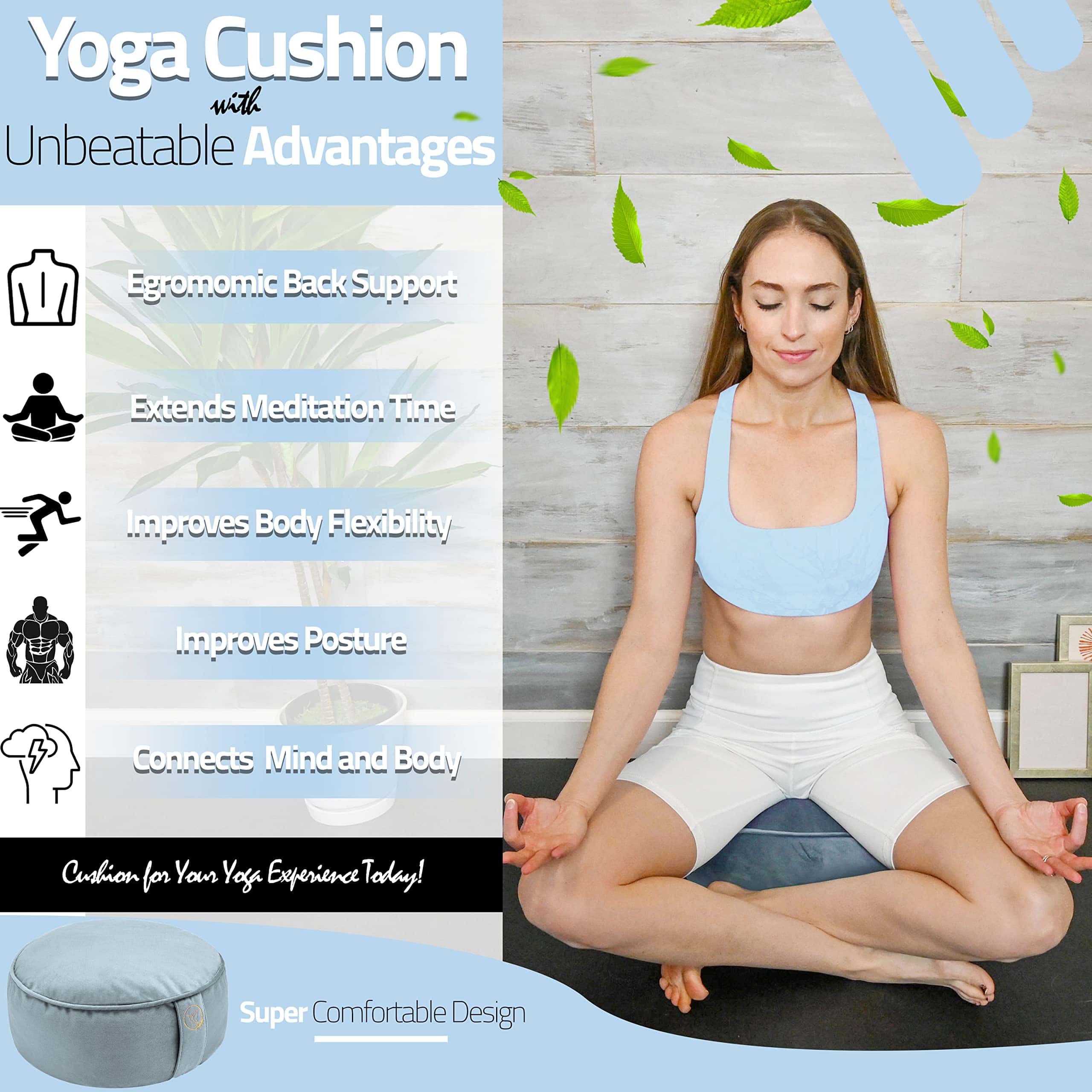 Cojín de Meditación de Terciopelo Secret Garden - Cojín - Imagen 6