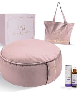 Cojín de meditación de terciopelo Secret -sa Claro)