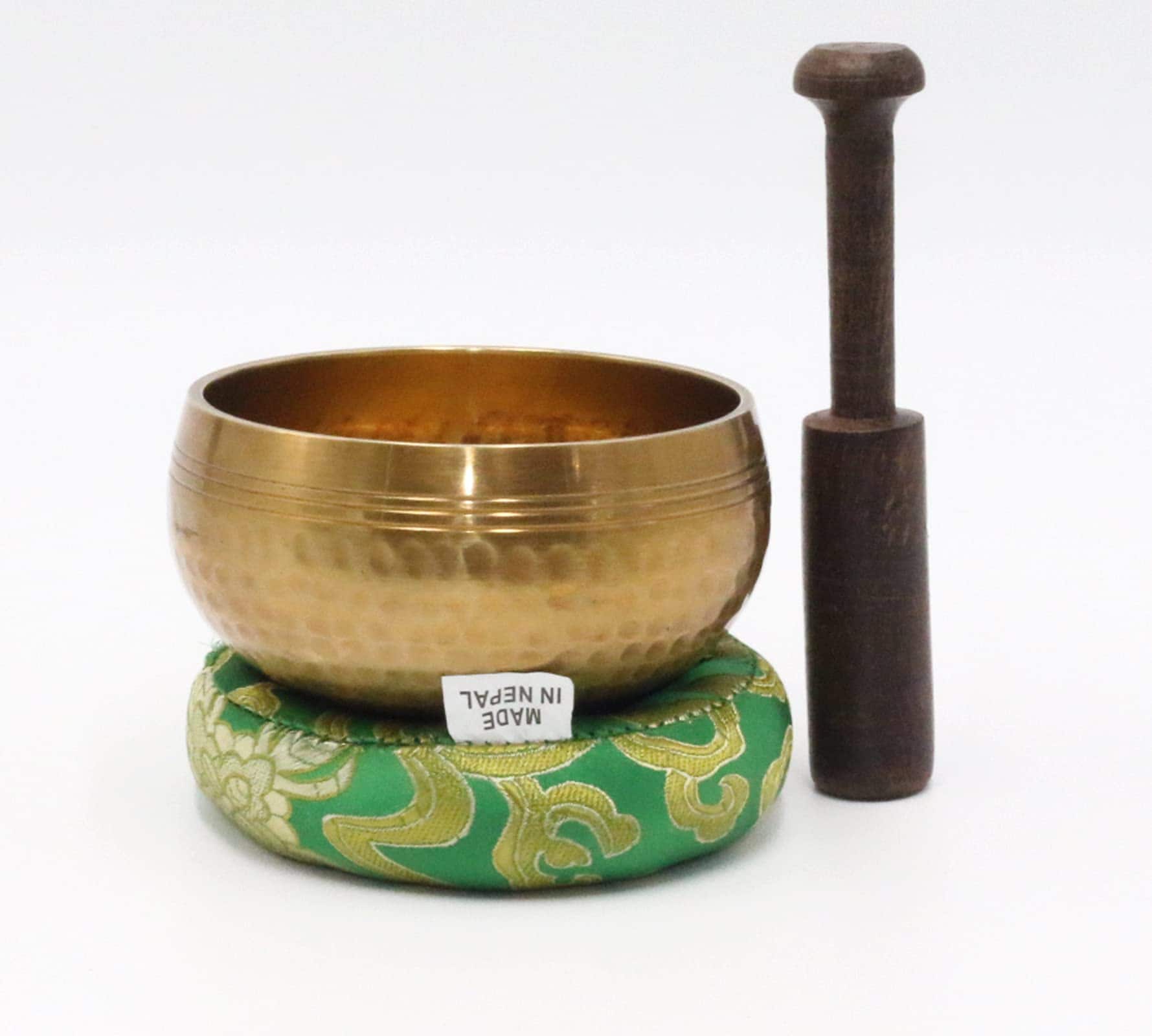 Cuenco Tibetano Martillado a Mano SANSKAR -VERDE - Imagen 3