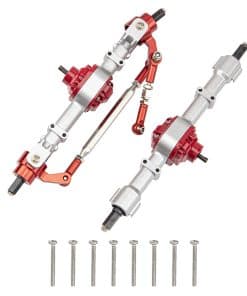 ShareGoo Metal Front & Rear Axle Assembly Set -Plata