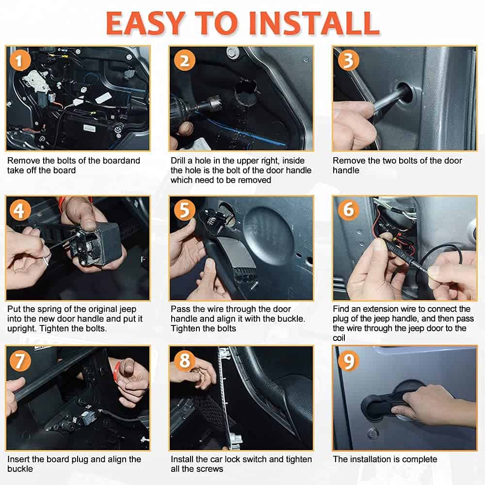 Kit de Manijas de Puertas AL4X4 Compatible con Jeep - Imagen 7