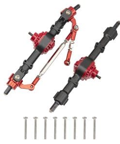 ShareGoo Metal Front & Rear Axle Assembly Set -Negro