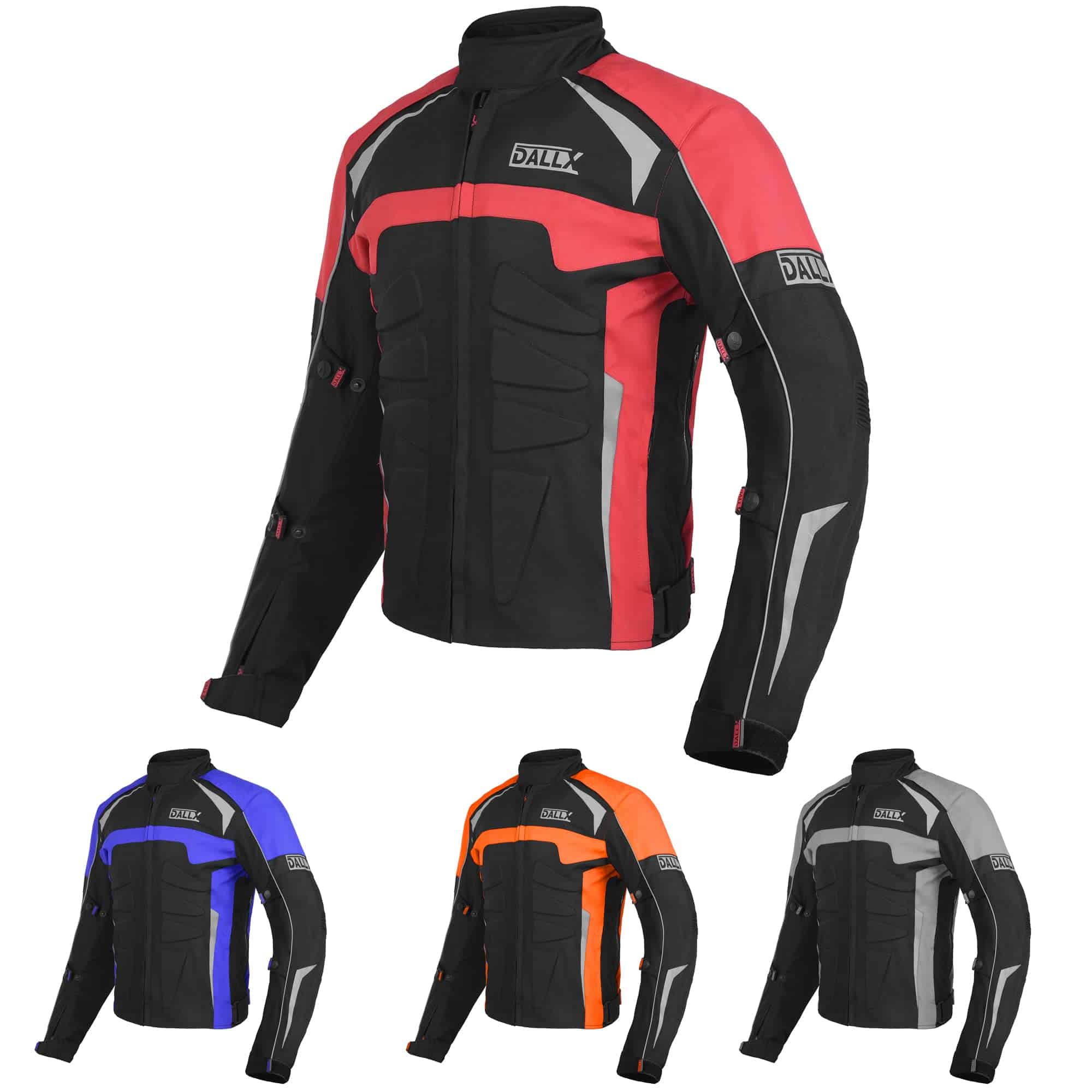 Chamarra de Moto DALLX para Aventuras Textil Impermeable