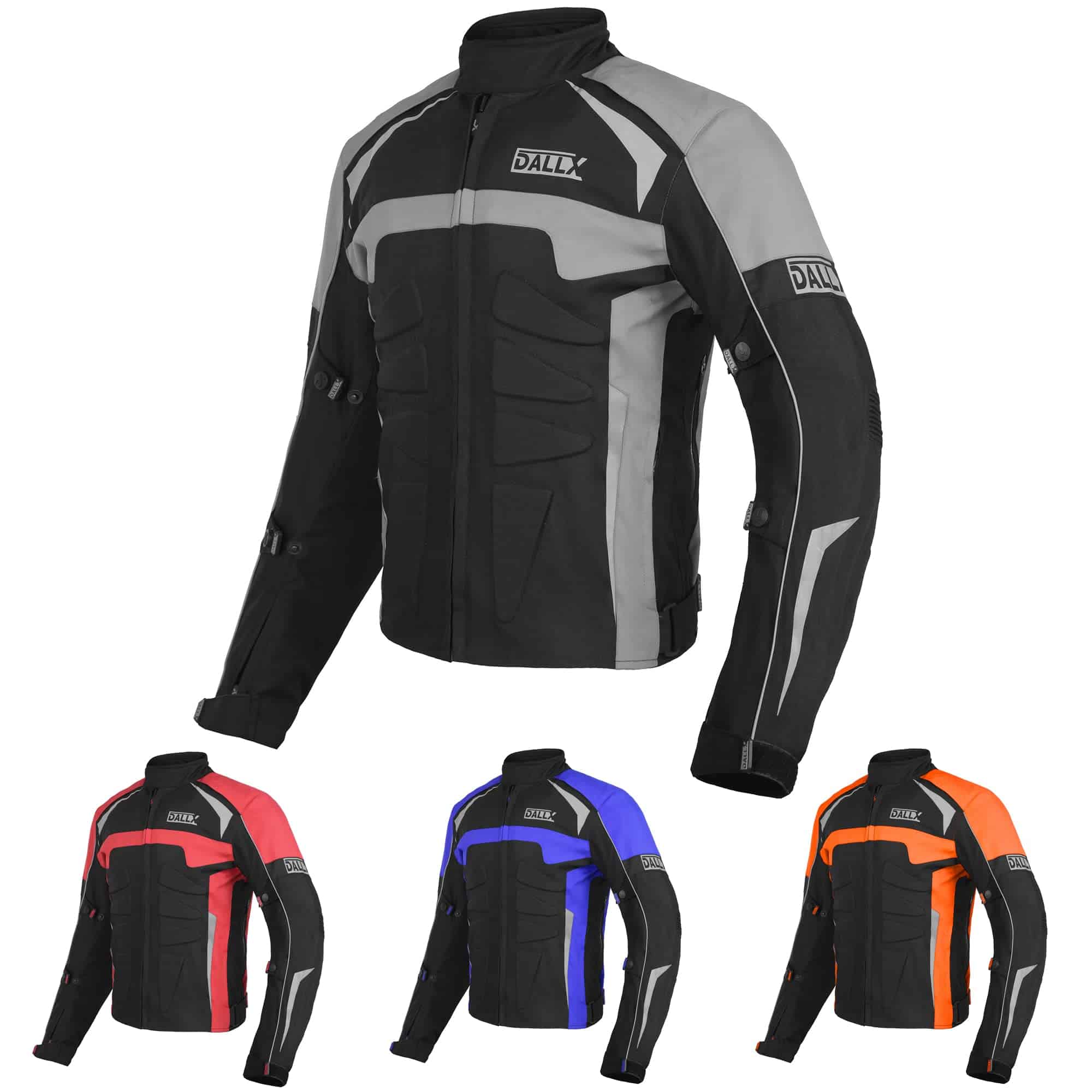 Chamarra de Moto DALLX para Aventura Textil Impermeable con