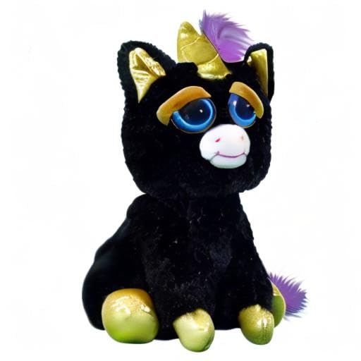 Feisty Pets Gloria Golddigger Unicorn Negra - Imagen 5