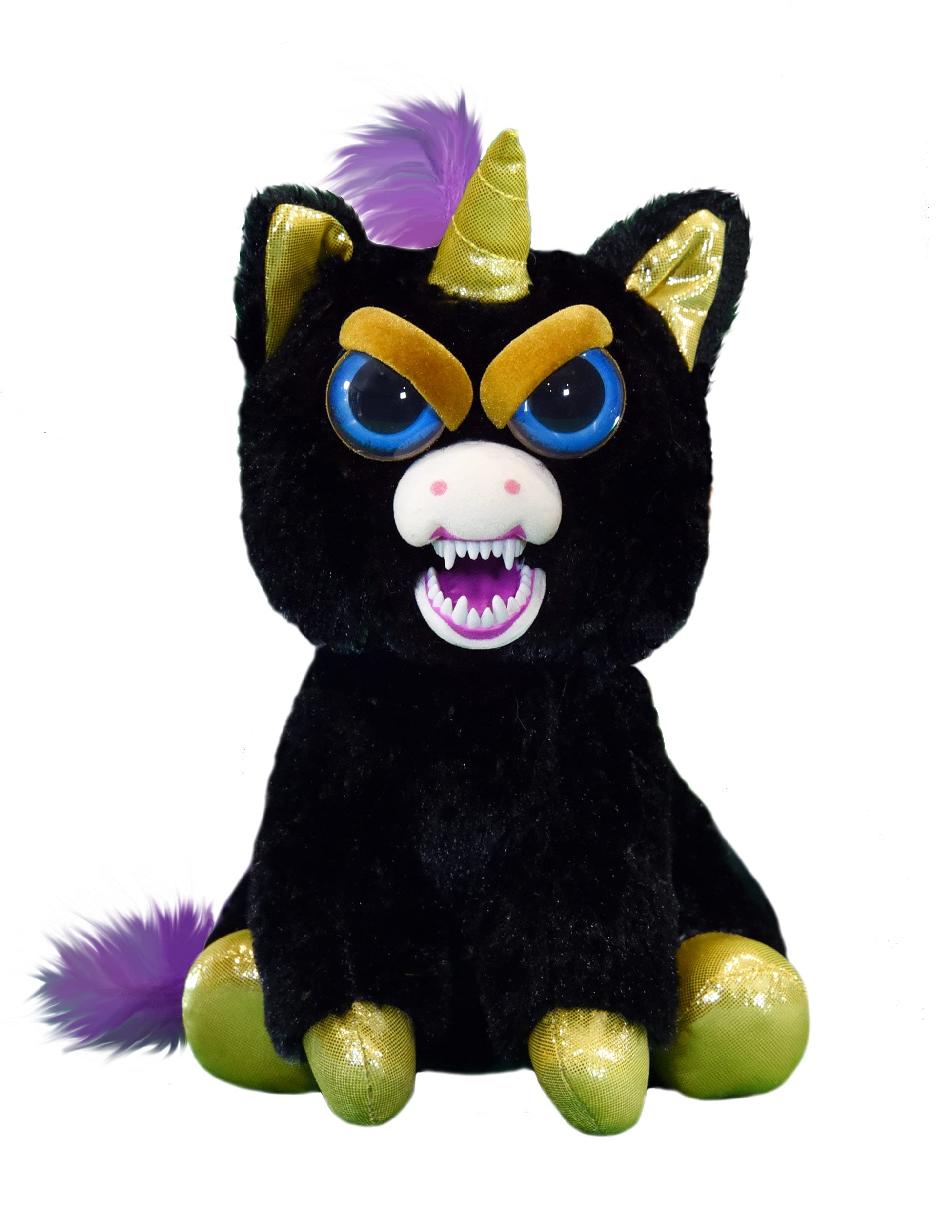 Feisty Pets Gloria Golddigger Unicorn Negra - Imagen 4