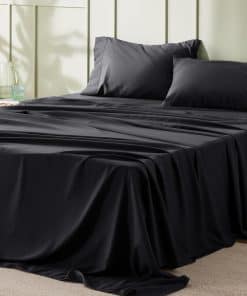 Juego de Sábanas California King Bedsure - 4 -Negro