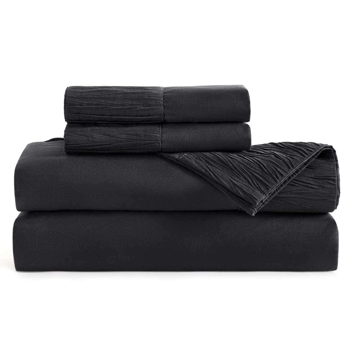 Juego de Sábanas California King Bedsure - 4 -Negro - Imagen 8