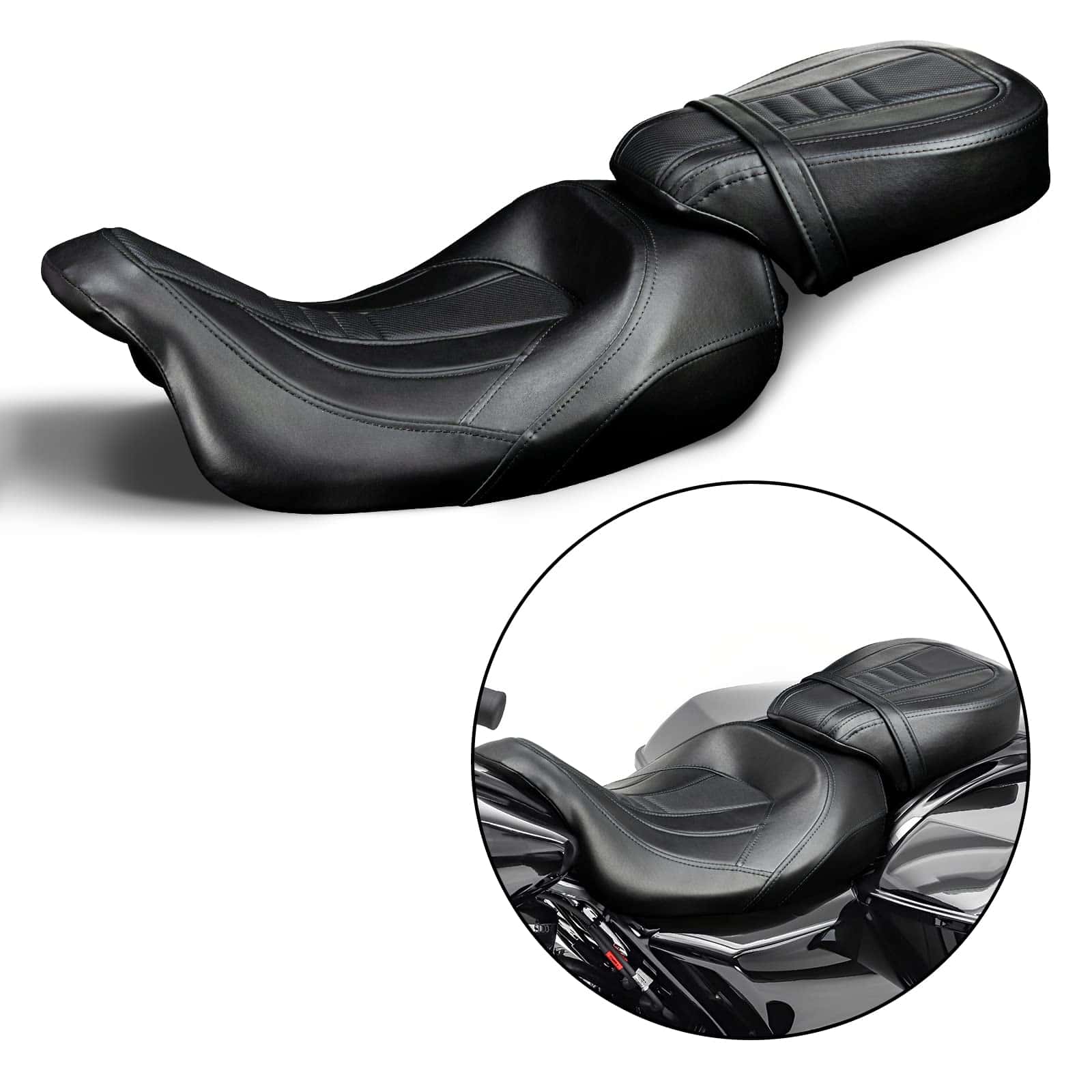 Asiento de pasajero para motocicleta de perfil bajo para - Imagen 9
