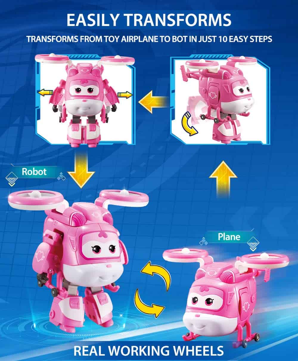 Super Wings EU750944 Mini Super Pet Dizzy Transformador, - Imagen 4