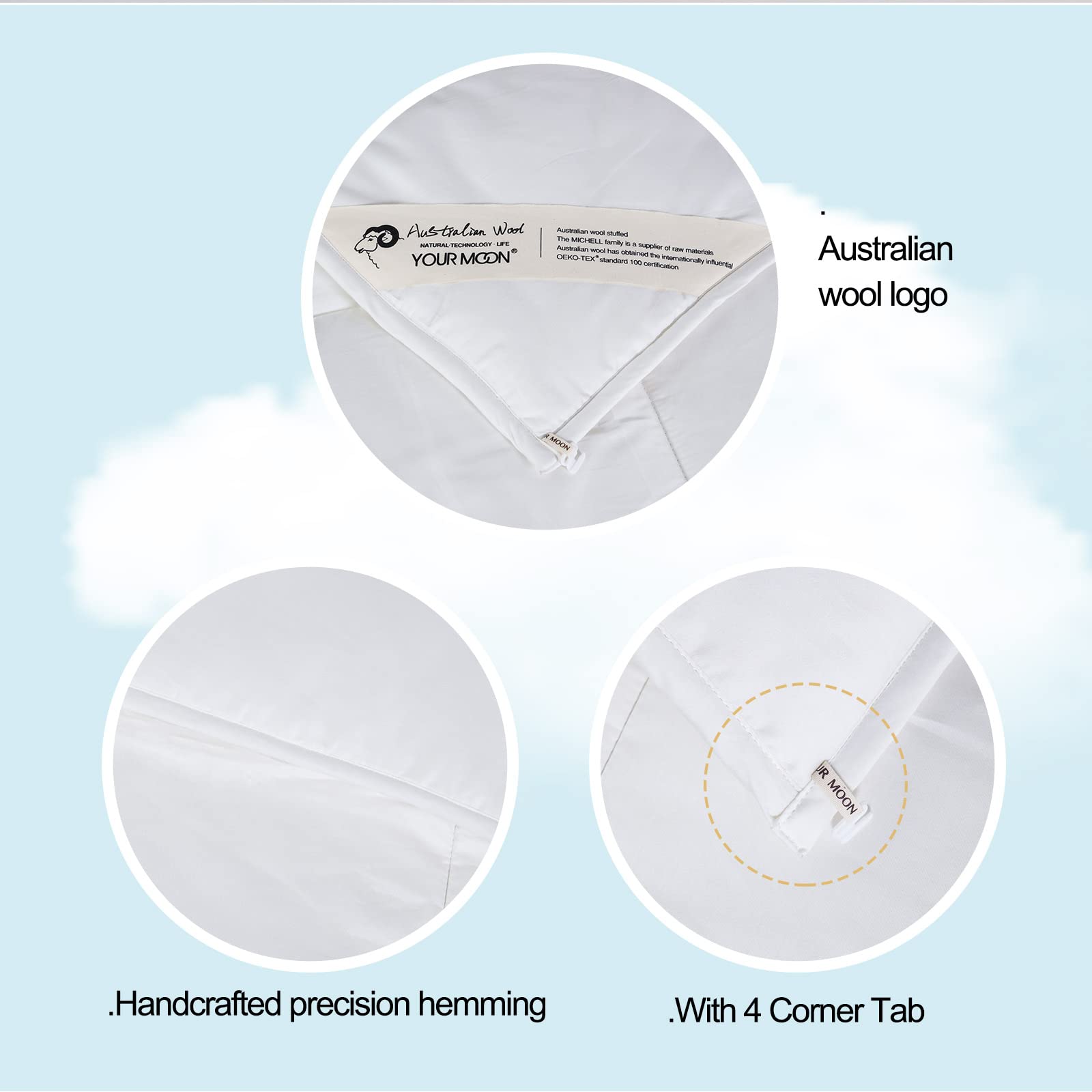 Edredón de Lana de Lujo Todo Temporada Queen Size YOUR MOON - Imagen 8