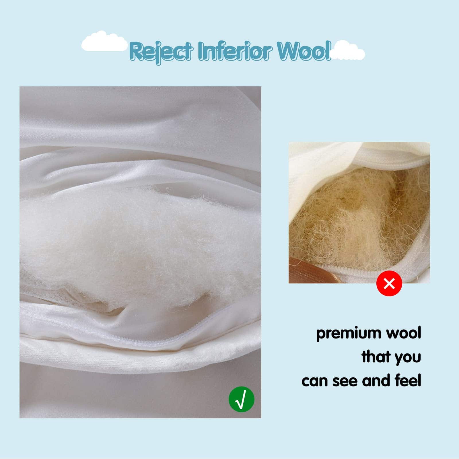 Edredón de Lana de Lujo Todo Temporada Queen Size YOUR MOON - Imagen 7