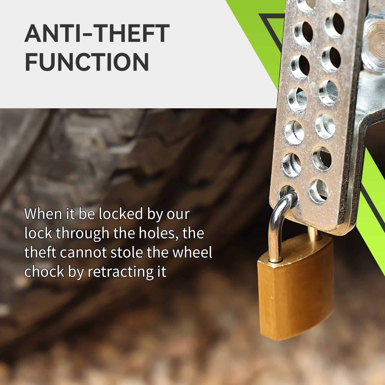 Bloqueador Estabilizador de Rueda Metálico RVMATE para - Imagen 5