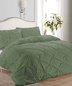 Set de Edredón de Pliegue de Puntadas de Lujo Tamaño Super