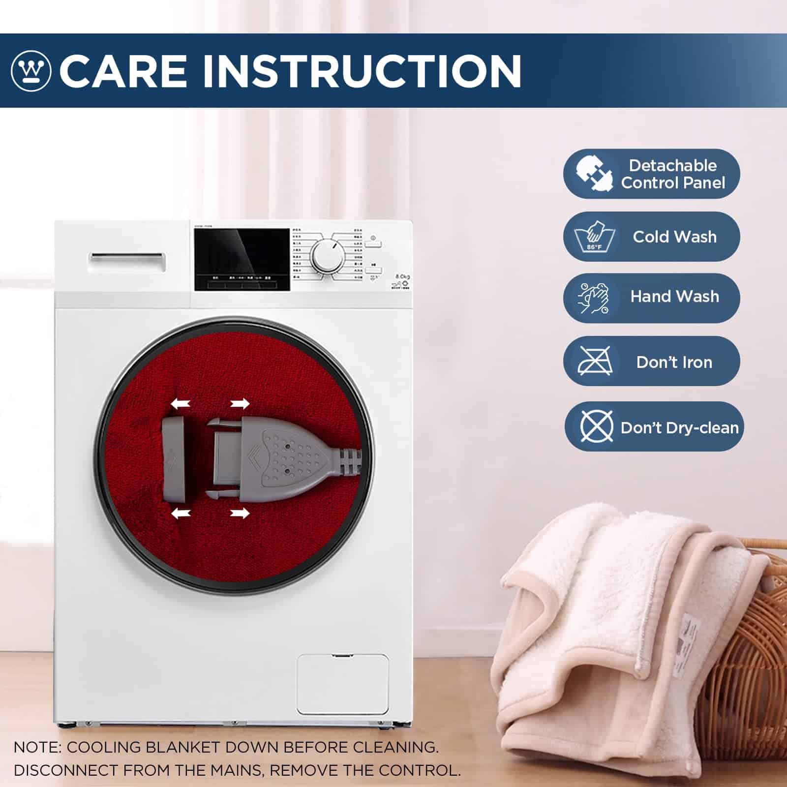 Manta Eléctrica Westinghouse, Manta Térmica -Rojo - Imagen 8