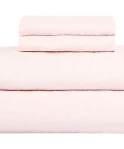 Juego de sábanas Bokser Home King Percale Rosa Arena Talla