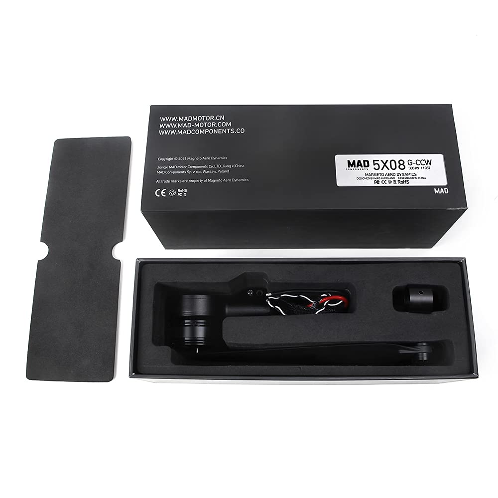 Conjunto de brazo 5X08 R-CW 300kv/1857 para drones MAD - Imagen 5