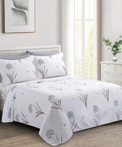 Juego de Sábanas Ultra Suaves y Sedosas con Estampado de